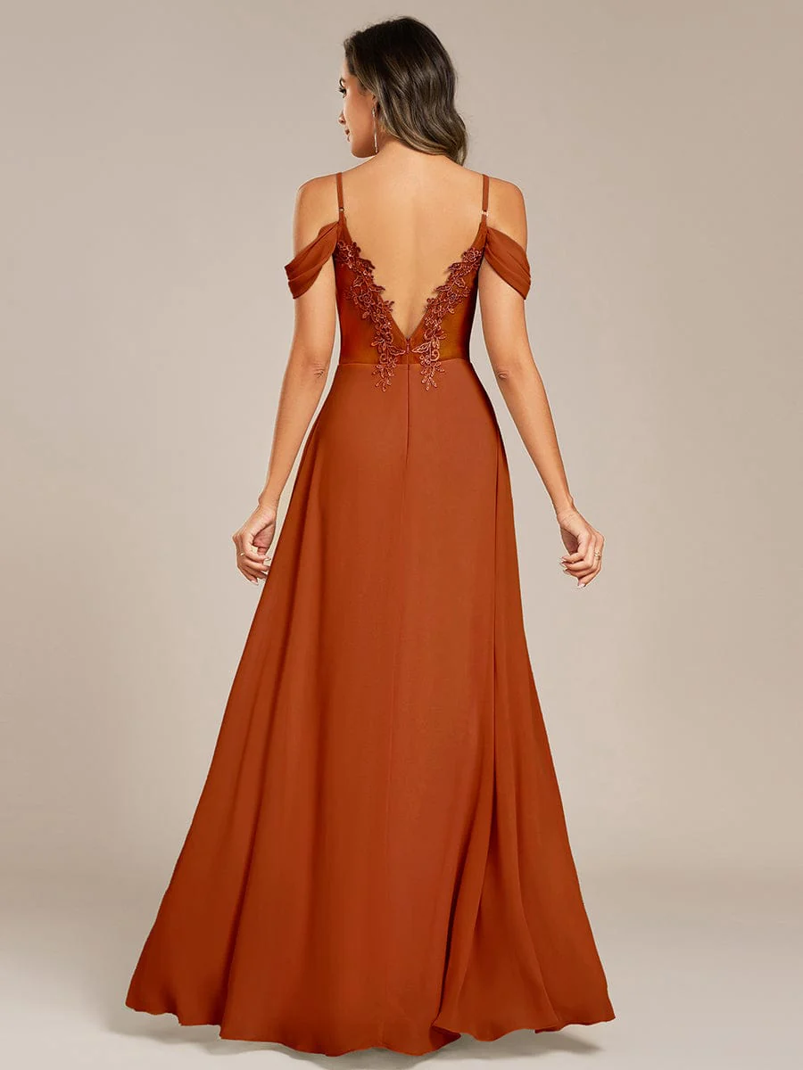 Backless See-through Bridesmaid Dress - Image 27