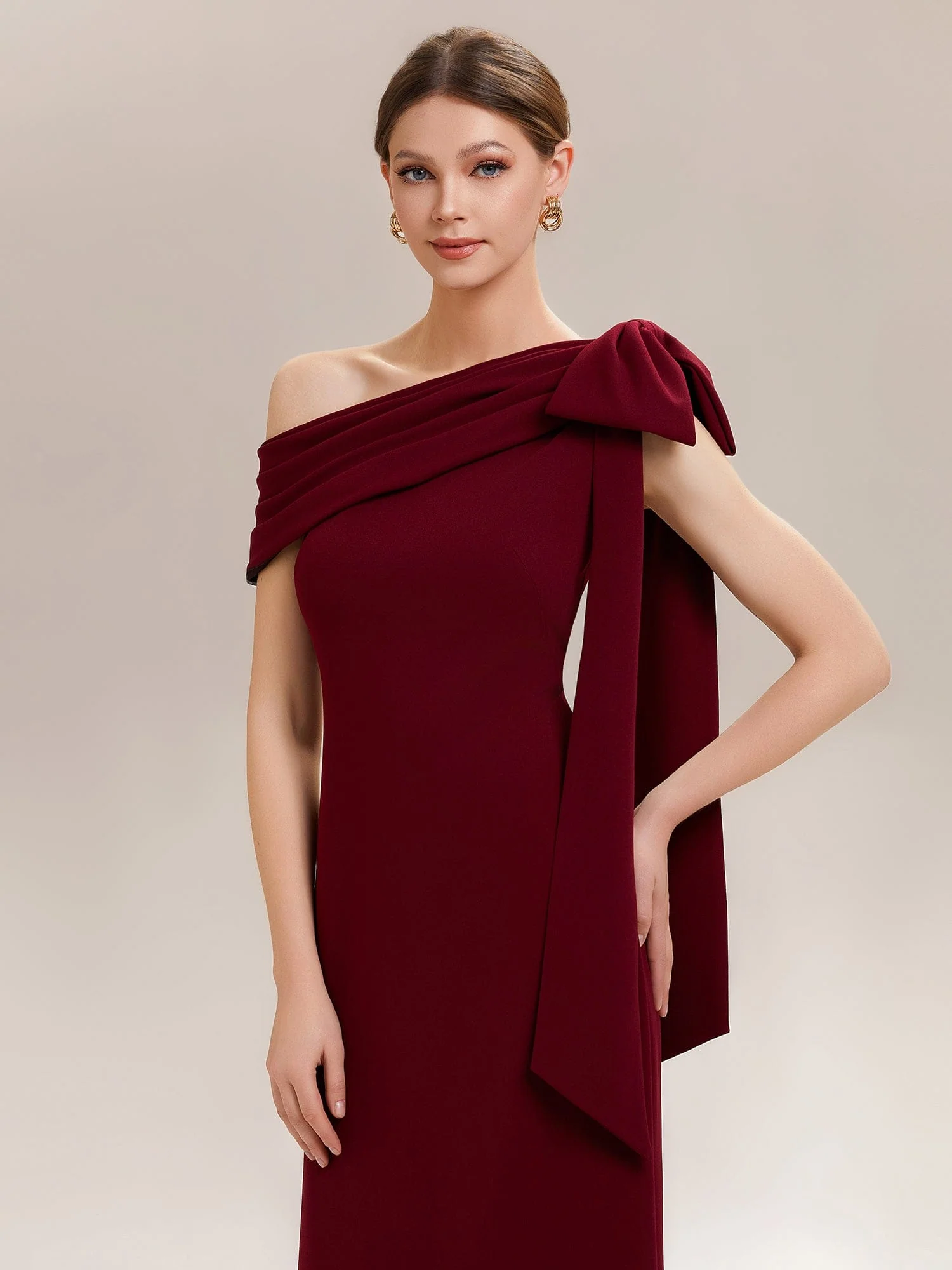 ever NOIR|Bow Knit Sleeveless Dress - Image 15