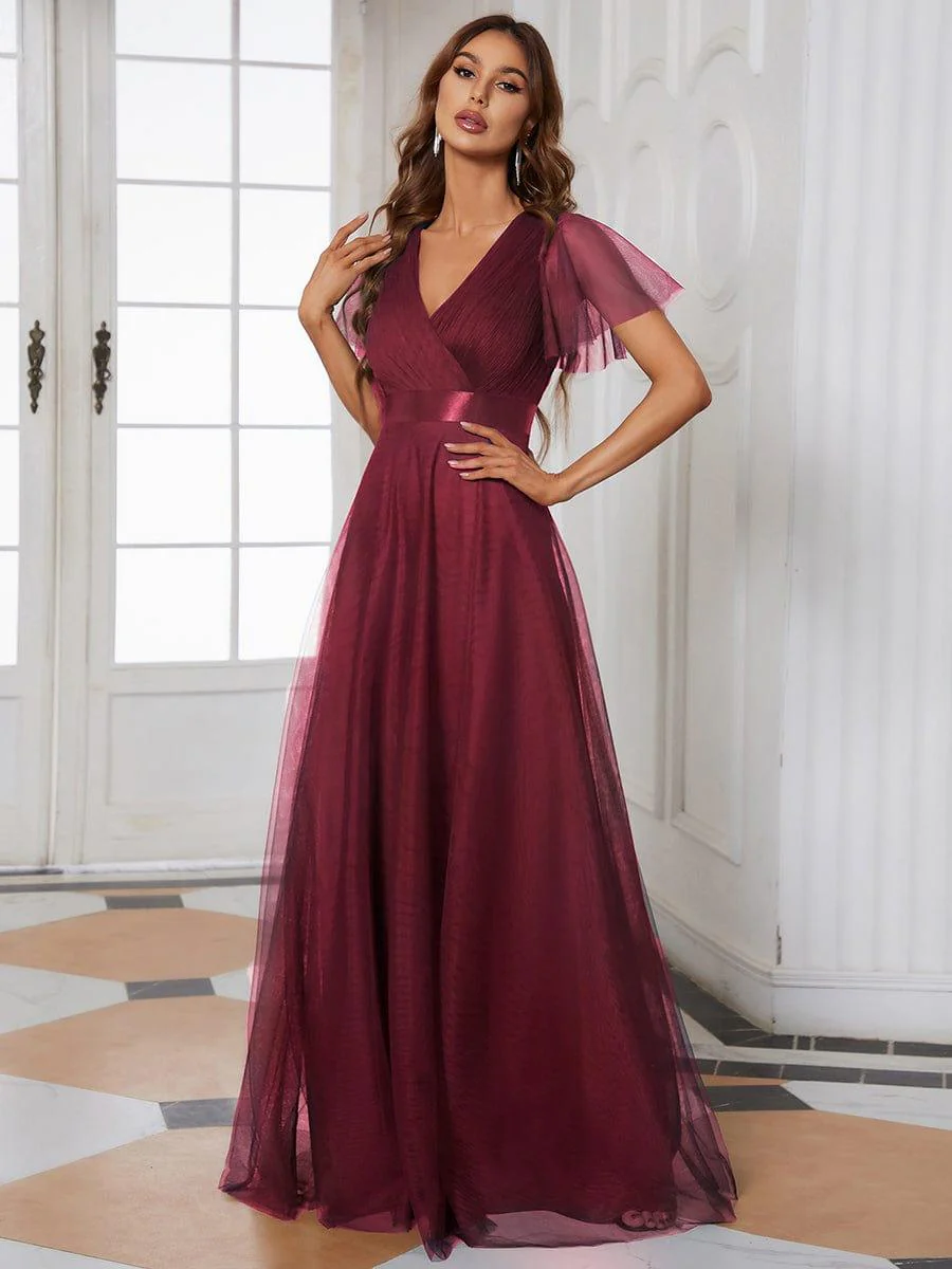 Burgundy Bridesmaid Dresses - Image 20