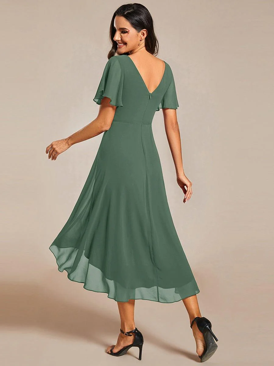 ever FAYE|Chic V Neck High-Low Evening Dress - Image 158