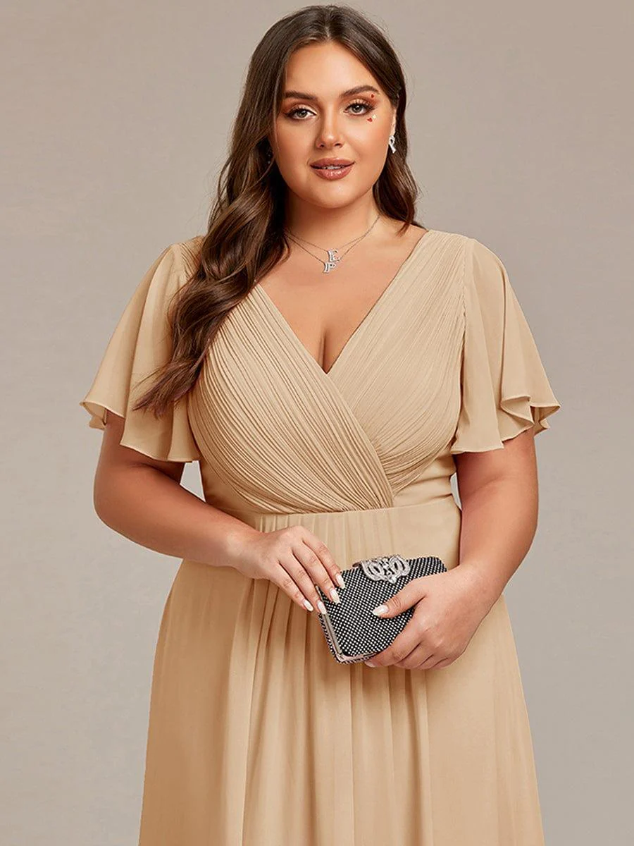 ever FAYE|Chic V Neck High-Low Evening Dress - Image 168