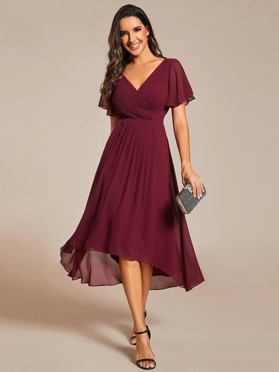 ever FAYE|Chic V Neck High-Low Evening Dress - Image 7