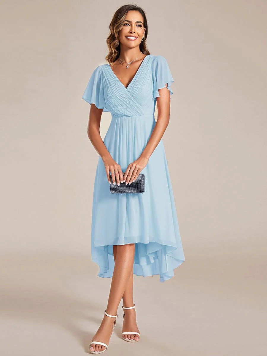 ever FAYE|Chic V Neck High-Low Evening Dress - Image 92