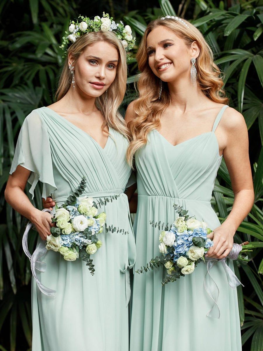 ever RUBY|Multiway Chiffon and Lace Open Back Bridesmaid Dress with Spaghetti Straps - Image 19