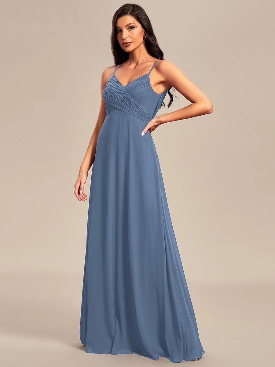 ever NOVA|Sweetheart Draped Back Floor Length Bridesmaid Dress - Image 63
