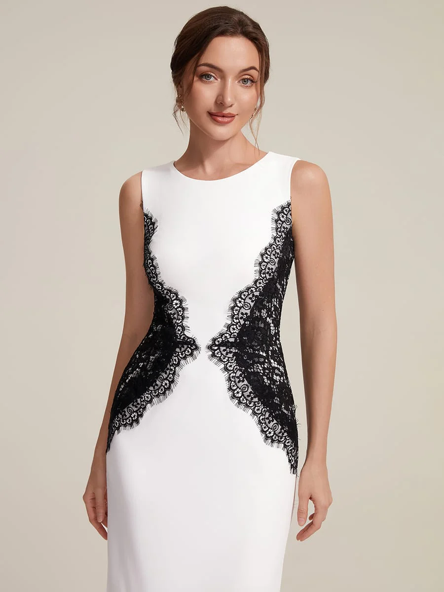 ever IVORY|Cut-Out Detail Knit Sleeveless Dress - Image 13