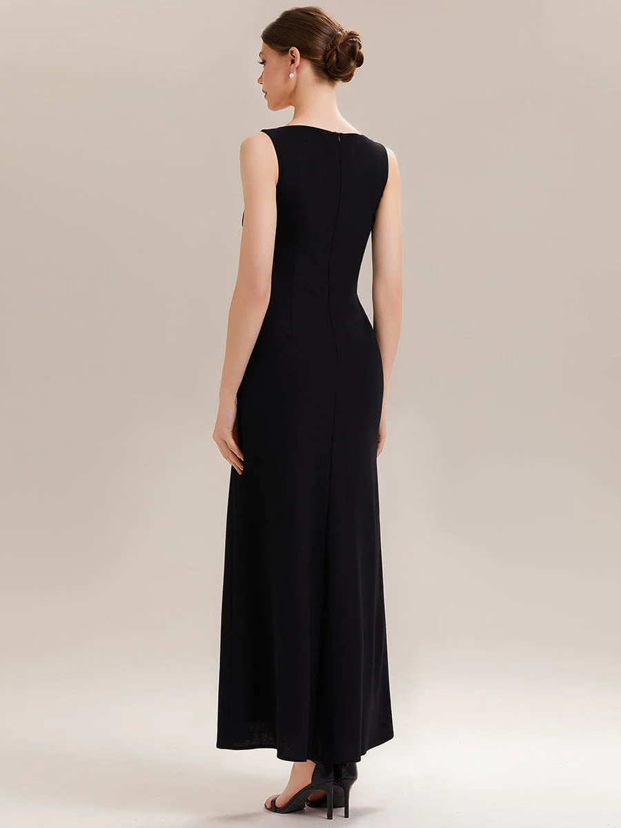 ever PEARL|Cut-Out Detail Knit Sleeveless Dress - Image 3