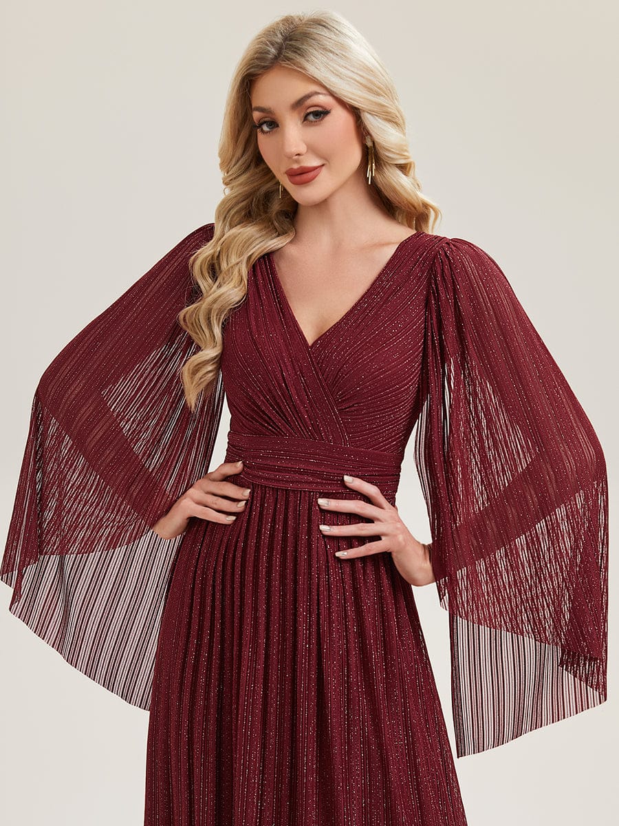ever ISLA|Deep V-Neck Batwing Sleeve Maxi Dress - Image 3