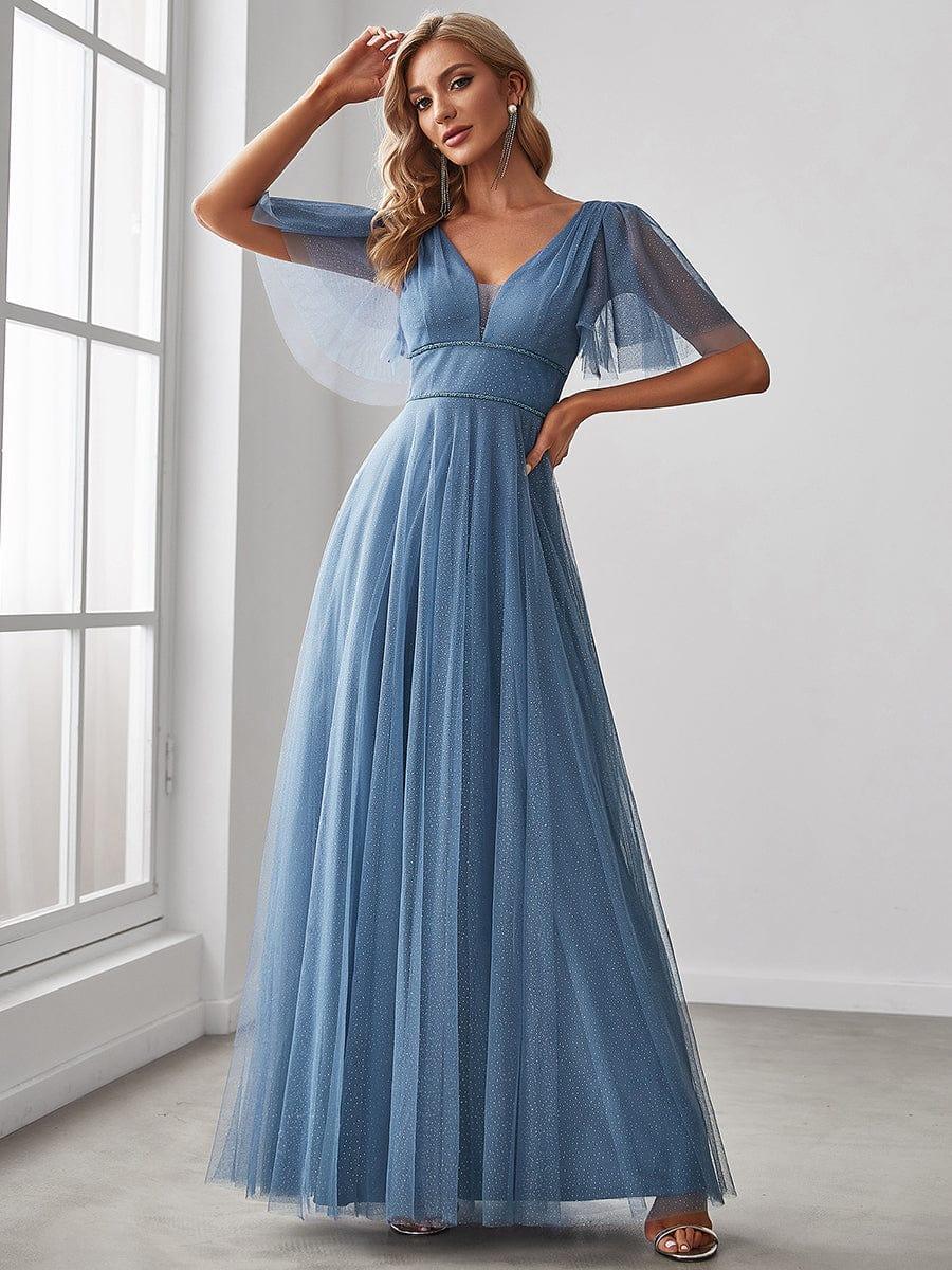 Dusty Blue Concert Dresses - Image 30