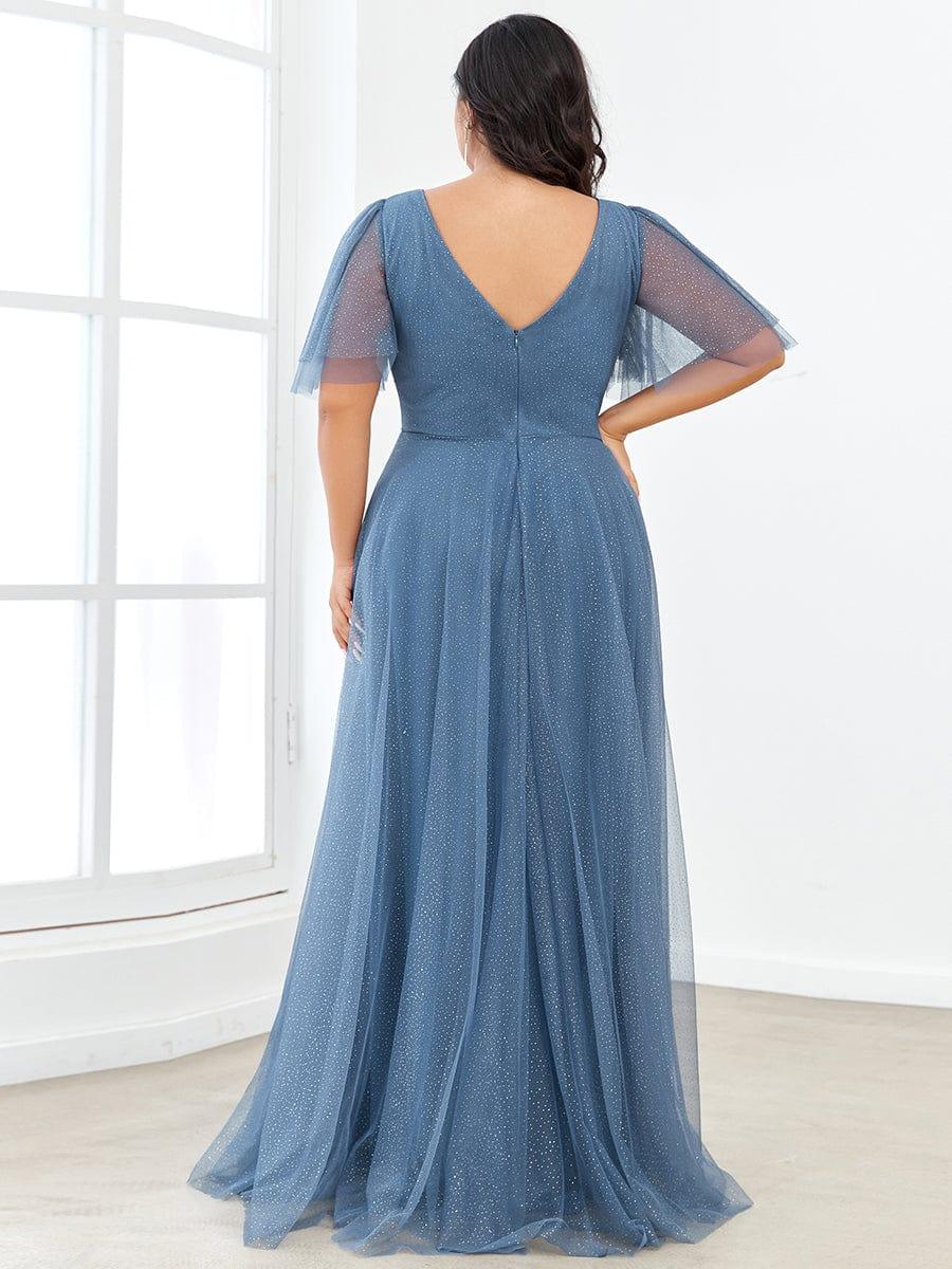 Dusty Blue Concert Dresses - Image 35