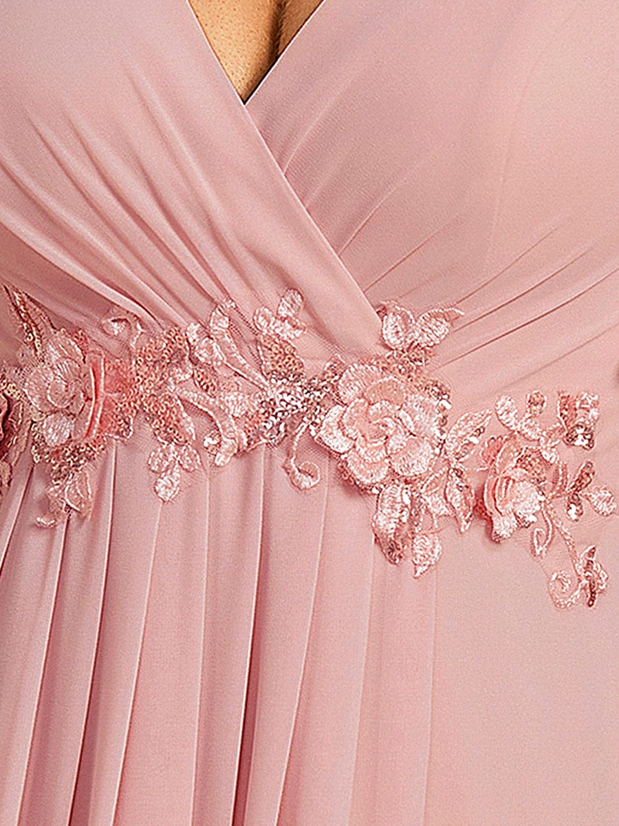 ever IVYROSE | Chiffon Applique Mother of the Bride Dress with Flutter Sleeves - Image 175