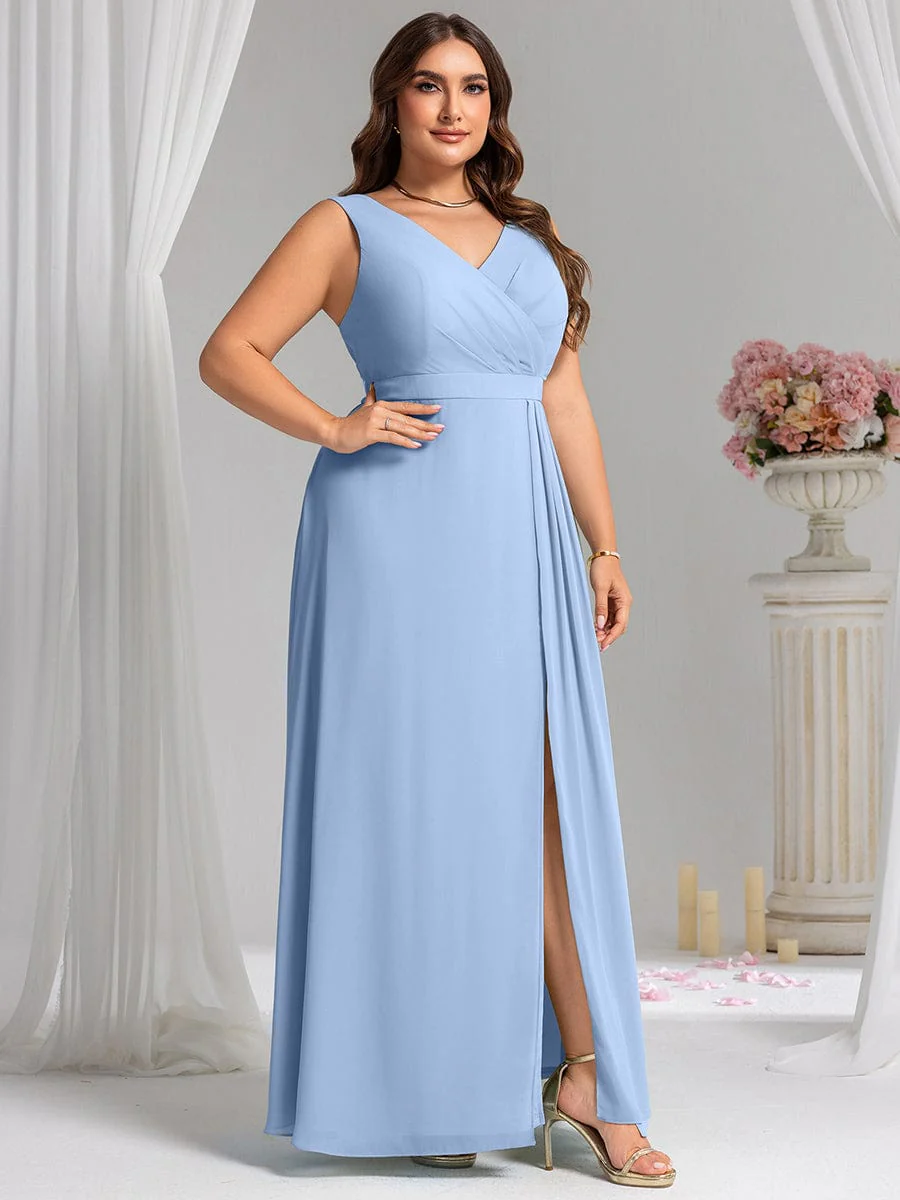 Elegant Side Slit Bridesmaid Dress - Image 61