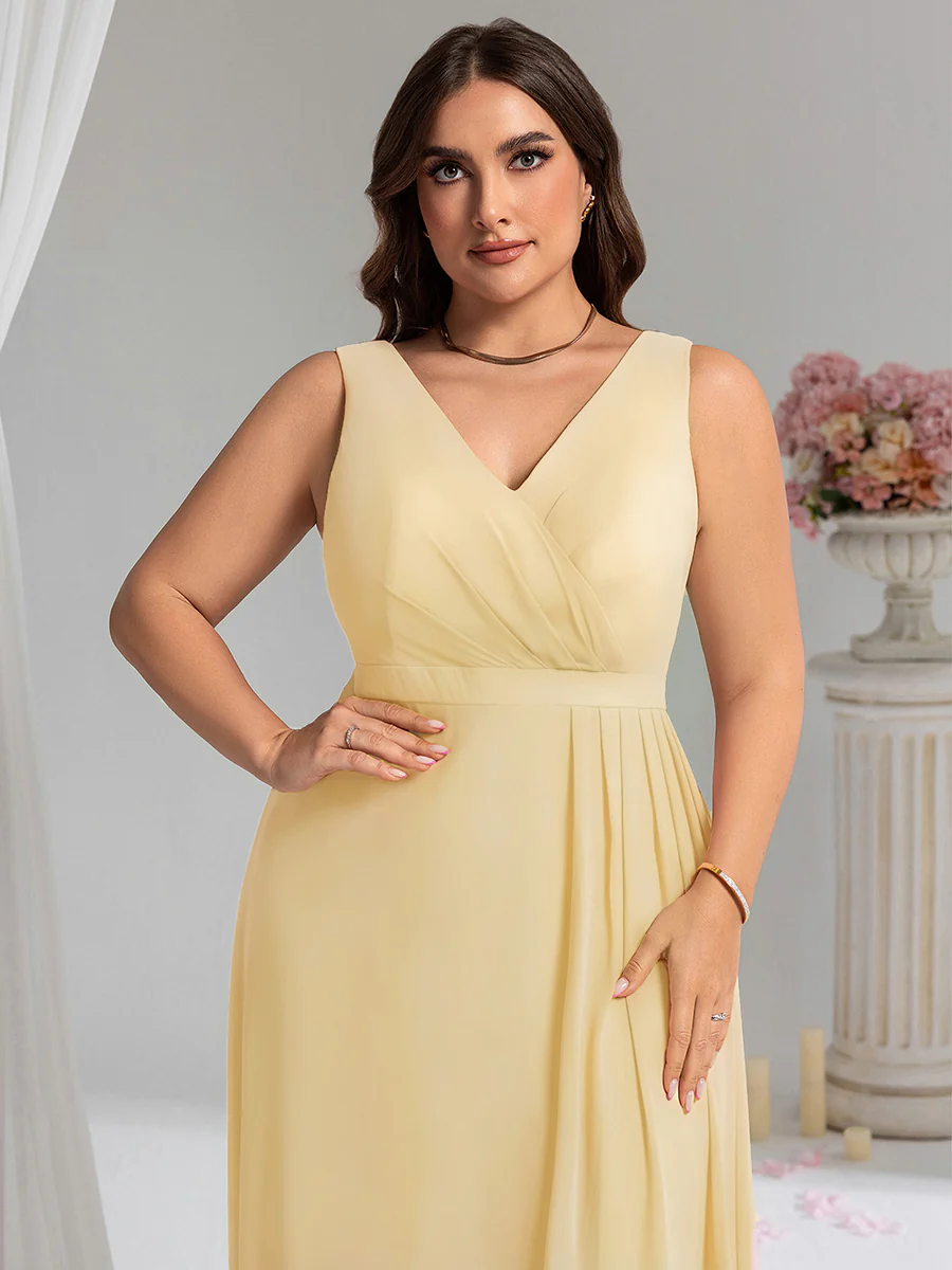 Elegant Side Slit Bridesmaid Dress - Image 68