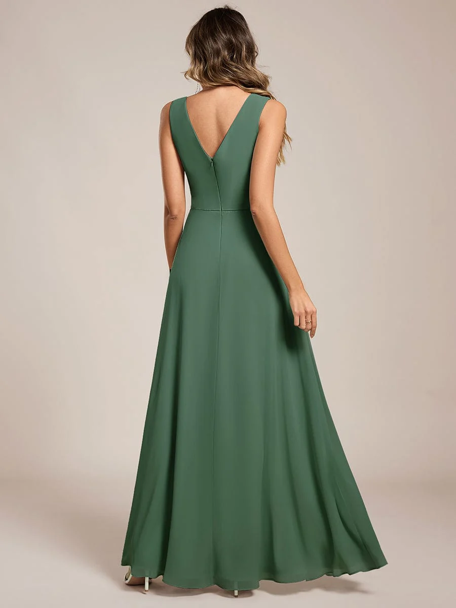 Elegant Side Slit Bridesmaid Dress - Image 82