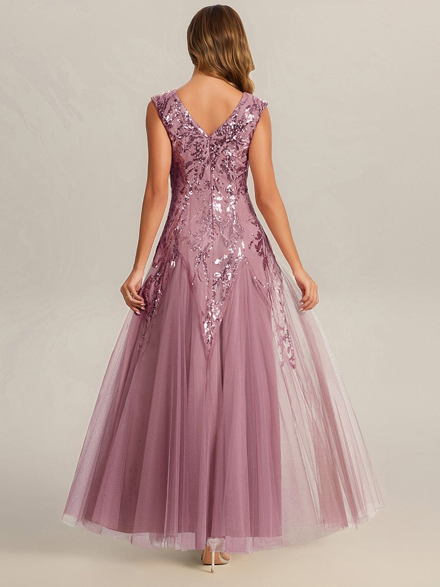 ever FREYA|Embroidered Sequin Cap Sleeve Dress - Image 10