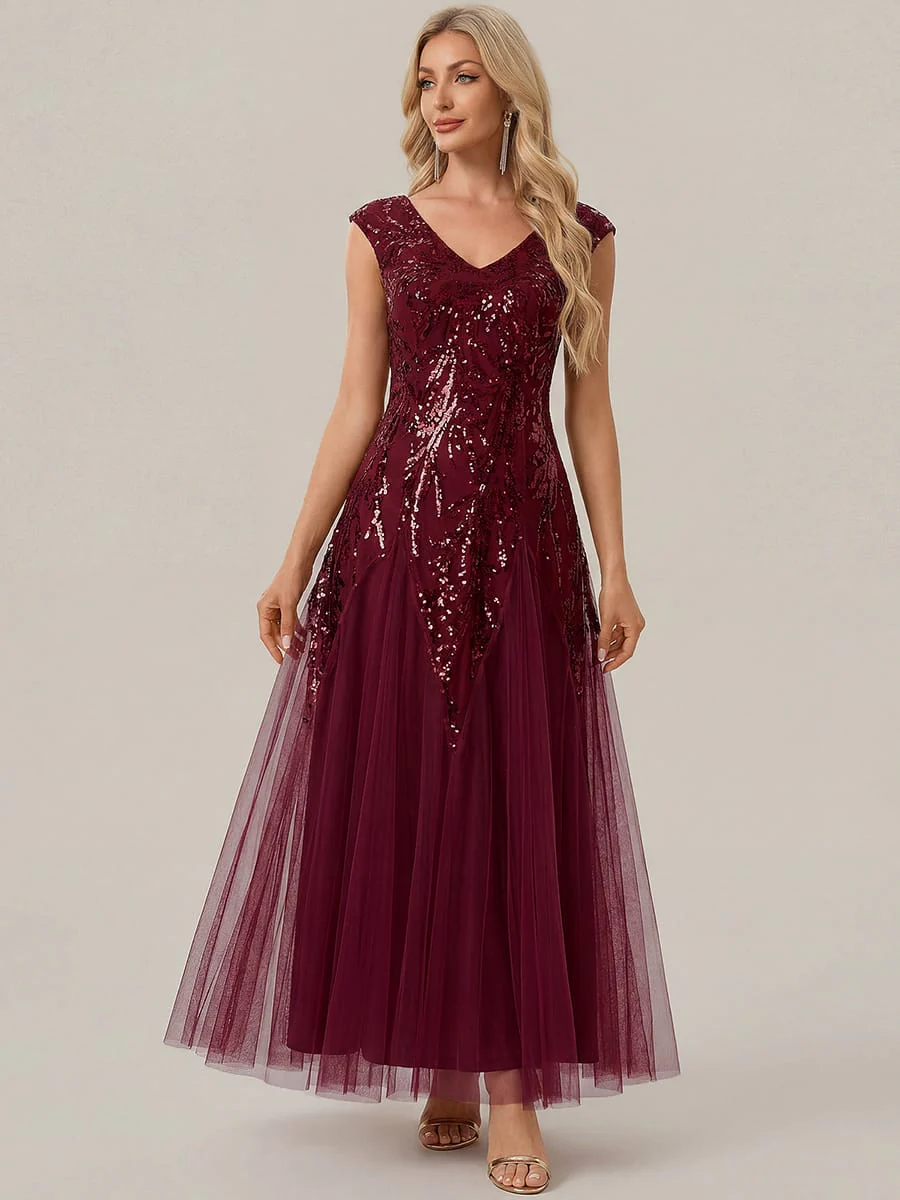 ever FREYA|Embroidered Sequin Cap Sleeve Dress - Image 104