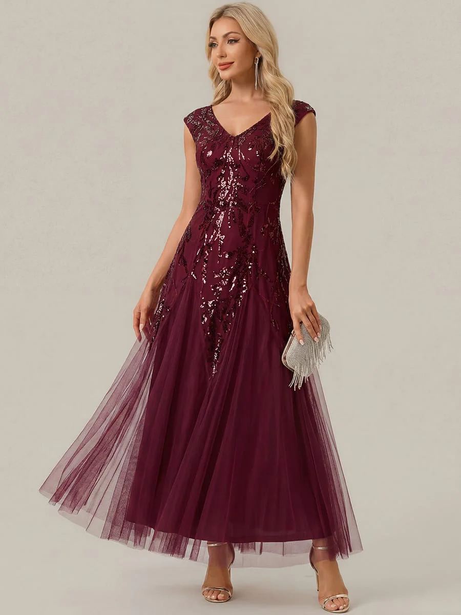 ever FREYA|Embroidered Sequin Cap Sleeve Dress - Image 106