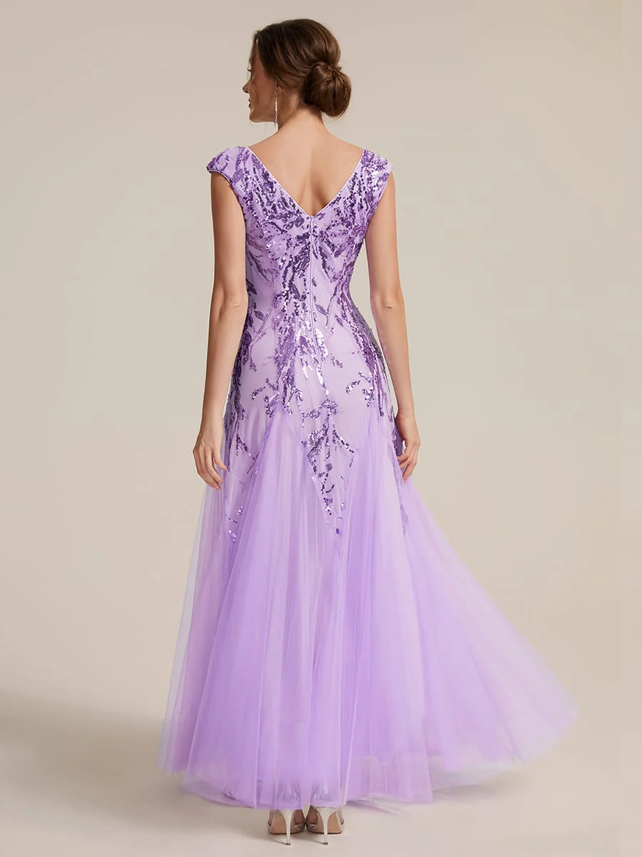 ever FREYA|Embroidered Sequin Cap Sleeve Dress - Image 125