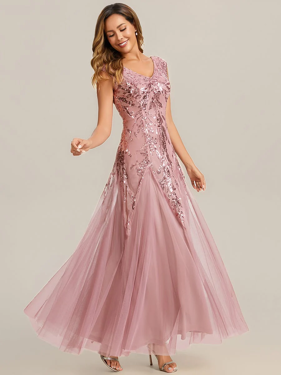 ever FREYA|Embroidered Sequin Cap Sleeve Dress - Image 146