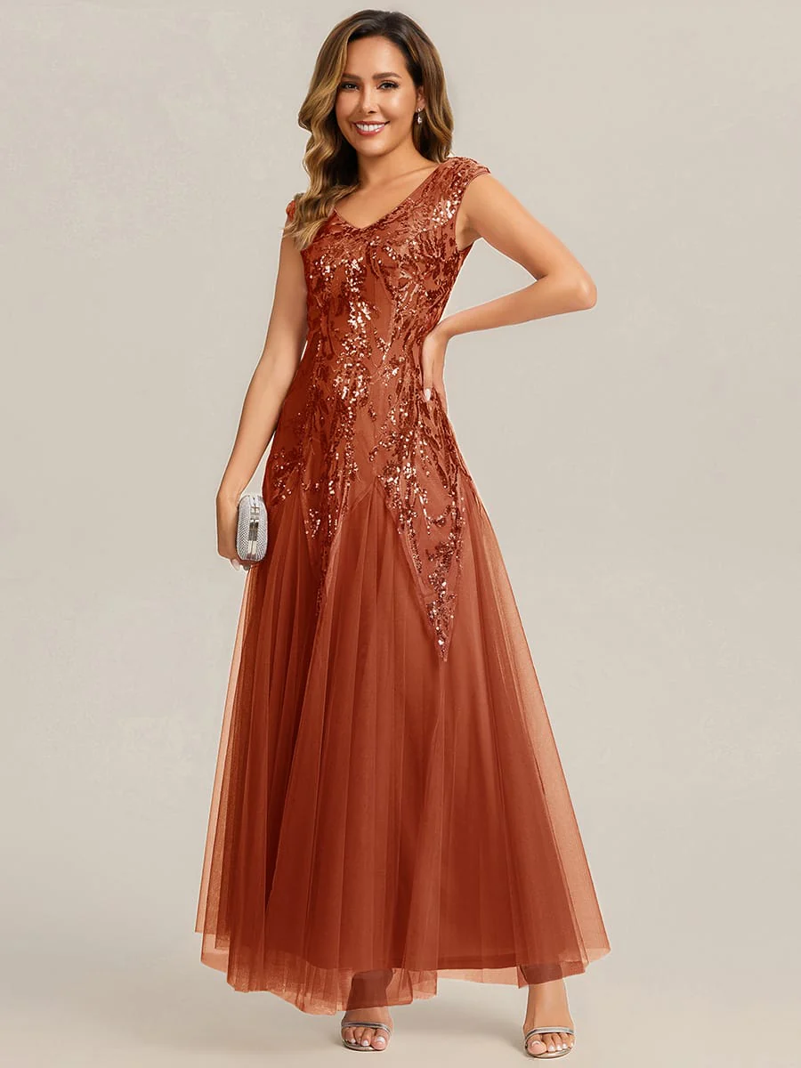 ever FREYA|Embroidered Sequin Cap Sleeve Dress - Image 174