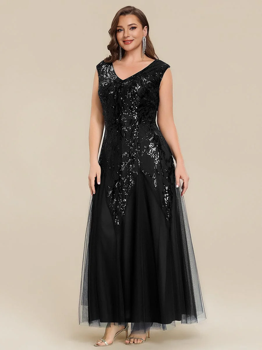 ever FREYA|Embroidered Sequin Cap Sleeve Dress - Image 21