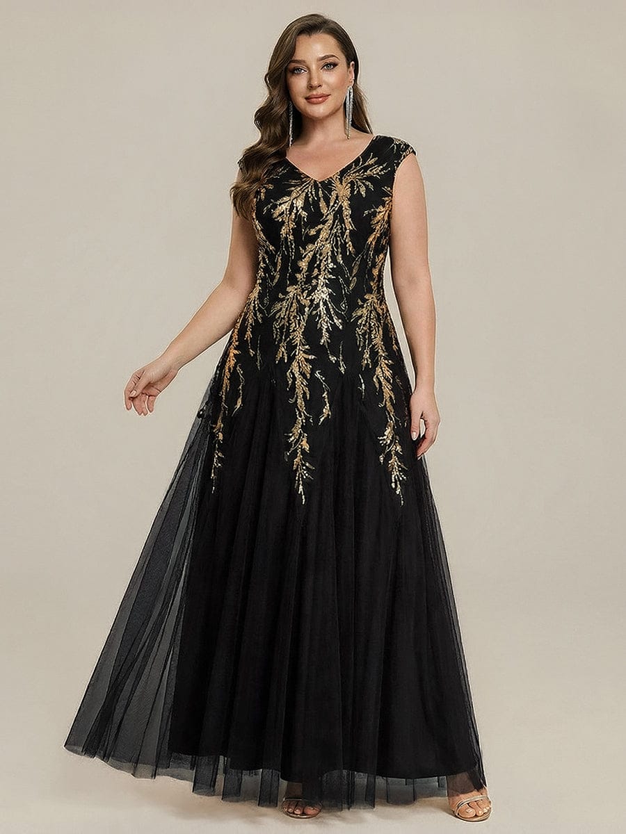 ever FREYA|Embroidered Sequin Cap Sleeve Dress - Image 42