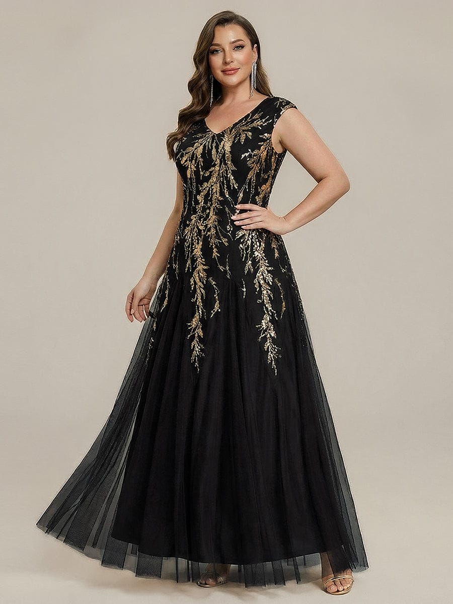 ever FREYA|Embroidered Sequin Cap Sleeve Dress - Image 44