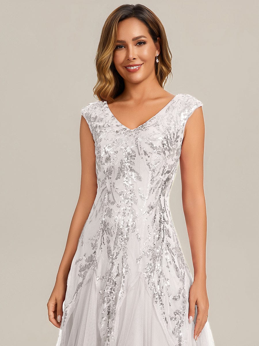 ever FREYA|Embroidered Sequin Cap Sleeve Dress - Image 50