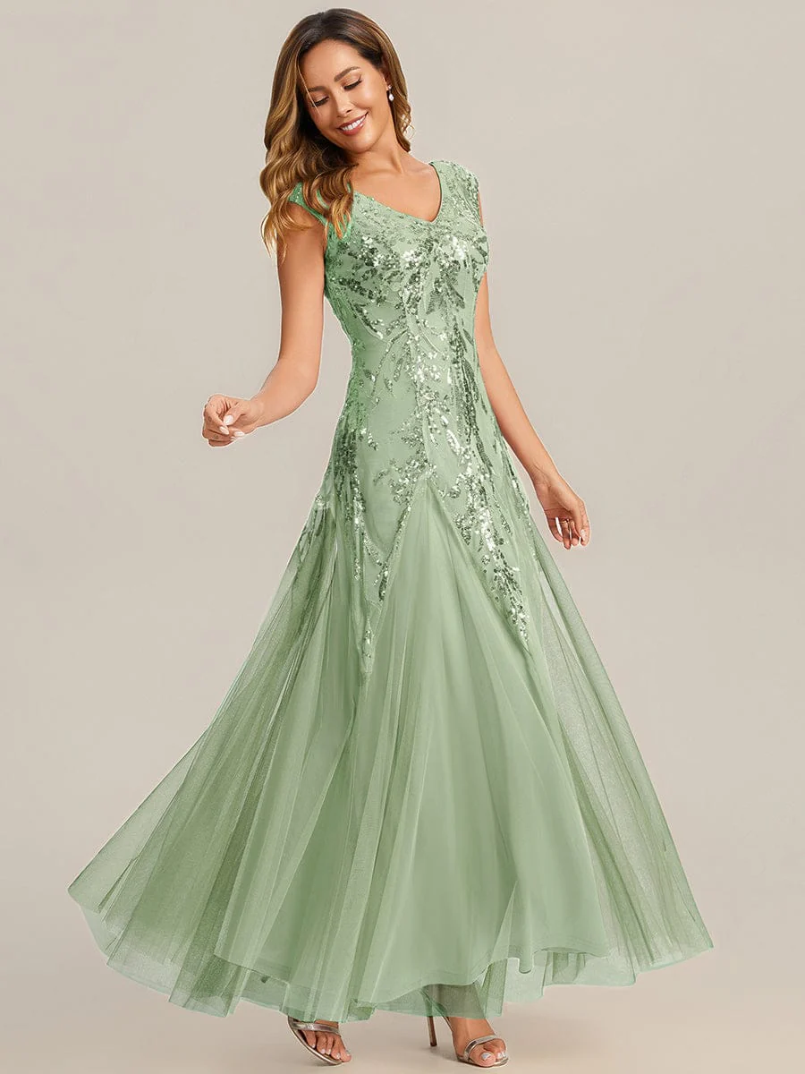 ever FREYA|Embroidered Sequin Cap Sleeve Dress - Image 80
