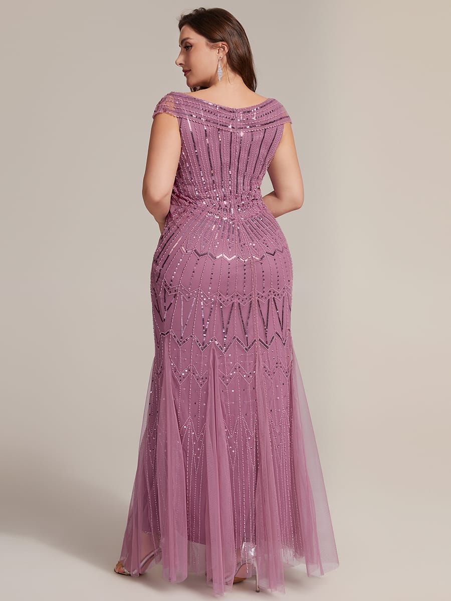 ever CABARET|Embroidered Sequin Drop Shoulder Sleeve Dress - Image 68