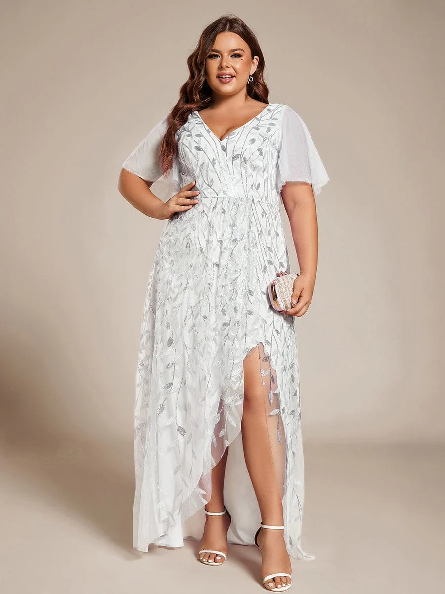 ever ALIX|V-Neck Sequined Mother of The Bride Dresses - Image 115