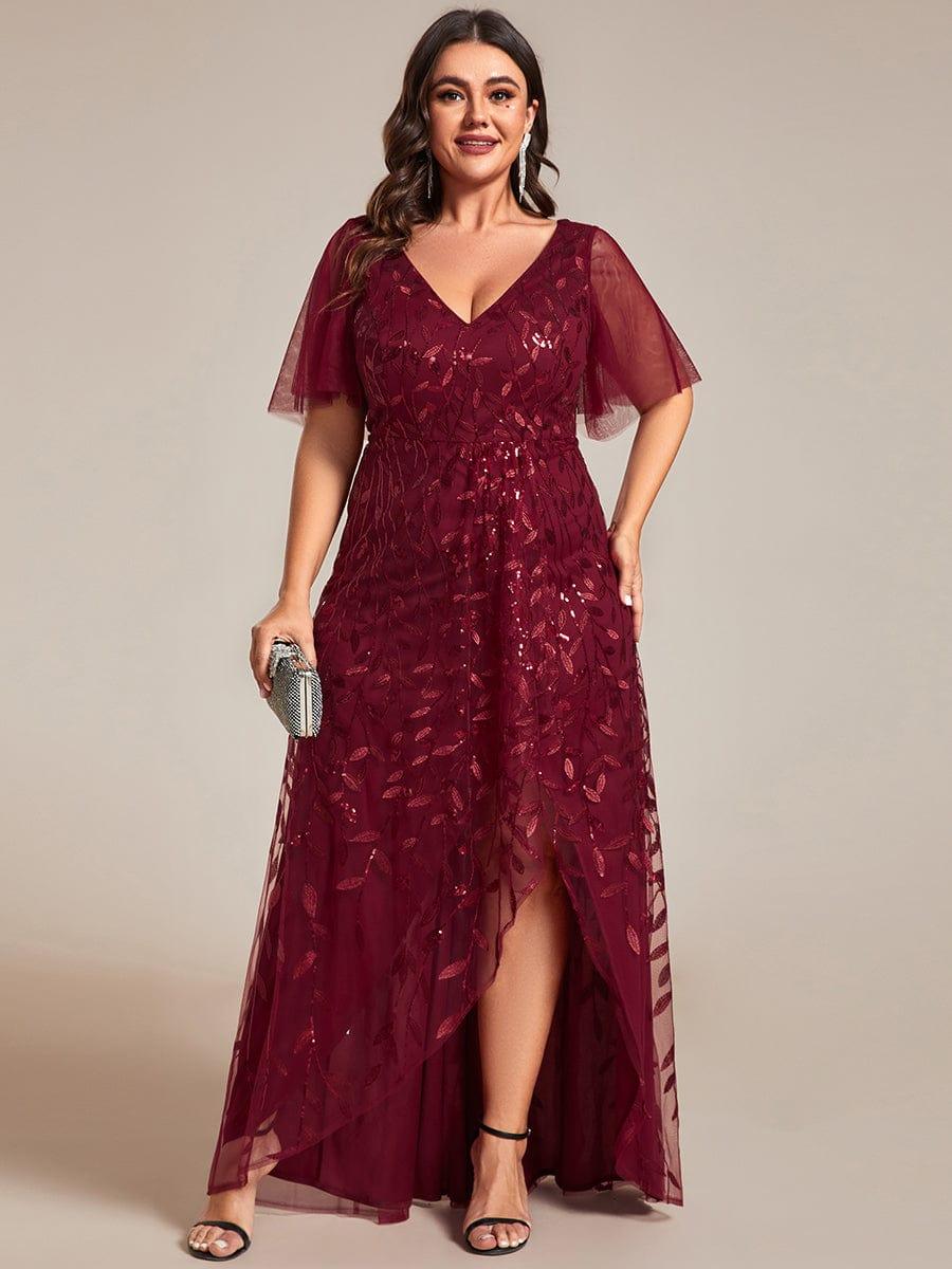 ever ALIX|V-Neck Sequined Mother of The Bride Dresses - Image 16