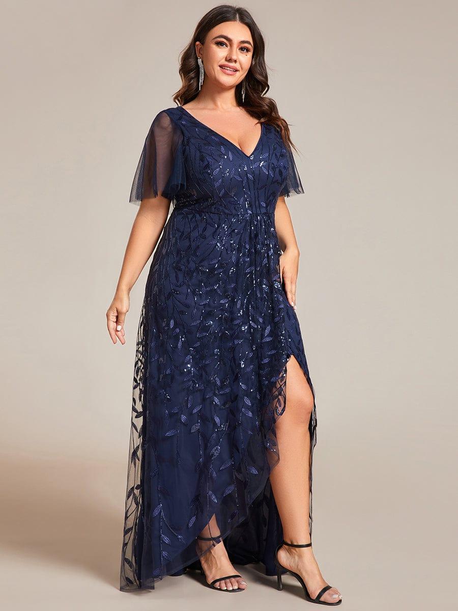 ever ALIX|V-Neck Sequined Mother of The Bride Dresses - Image 31