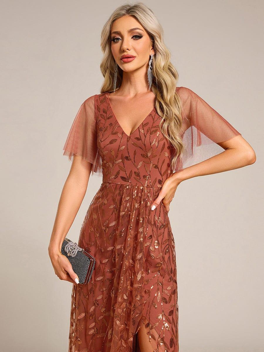 ever ALIX|V-Neck Sequined Mother of The Bride Dresses - Image 65
