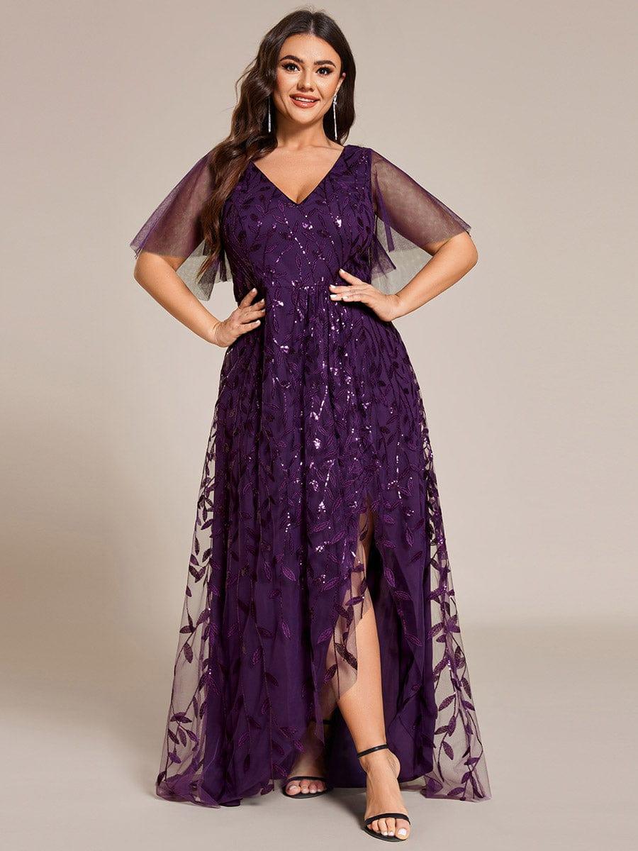 ever ALIX|V-Neck Sequined Mother of The Bride Dresses - Image 82
