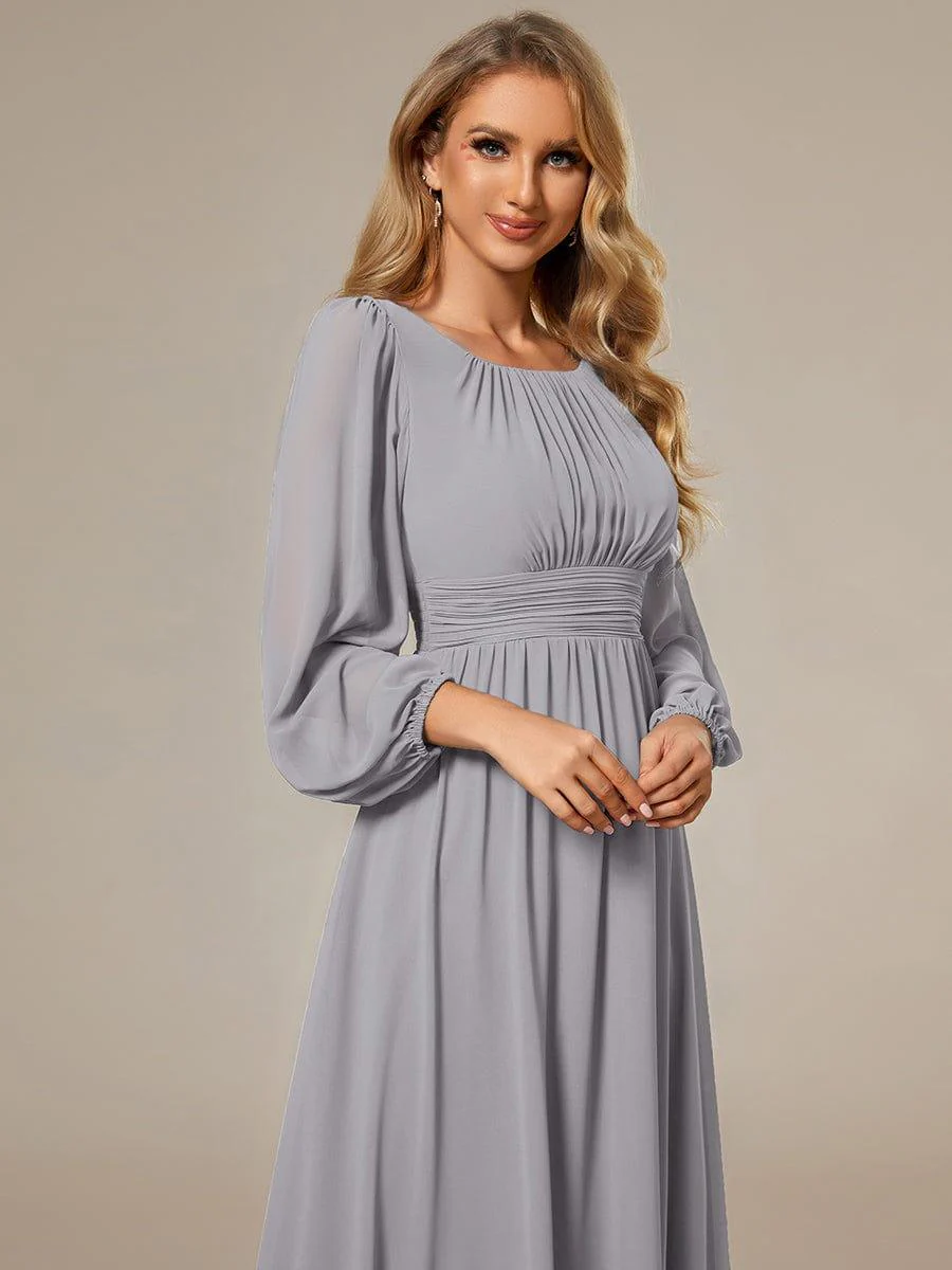 ever CELESTE|Chiffon Long Sleeve Floor Length Mother of The Bride Dress - Image 117