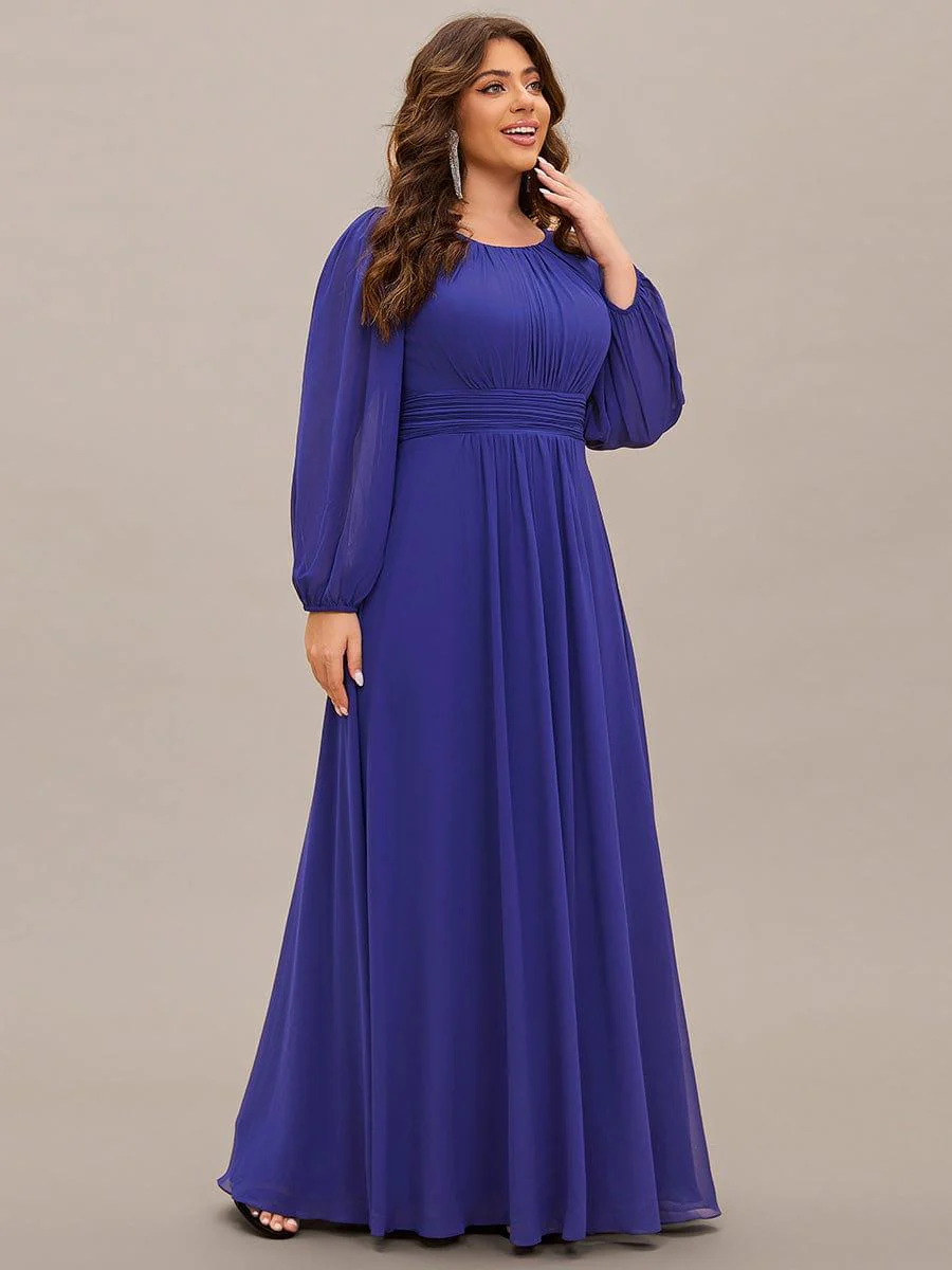 ever CELESTE|Chiffon Long Sleeve Floor Length Mother of The Bride Dress - Image 133