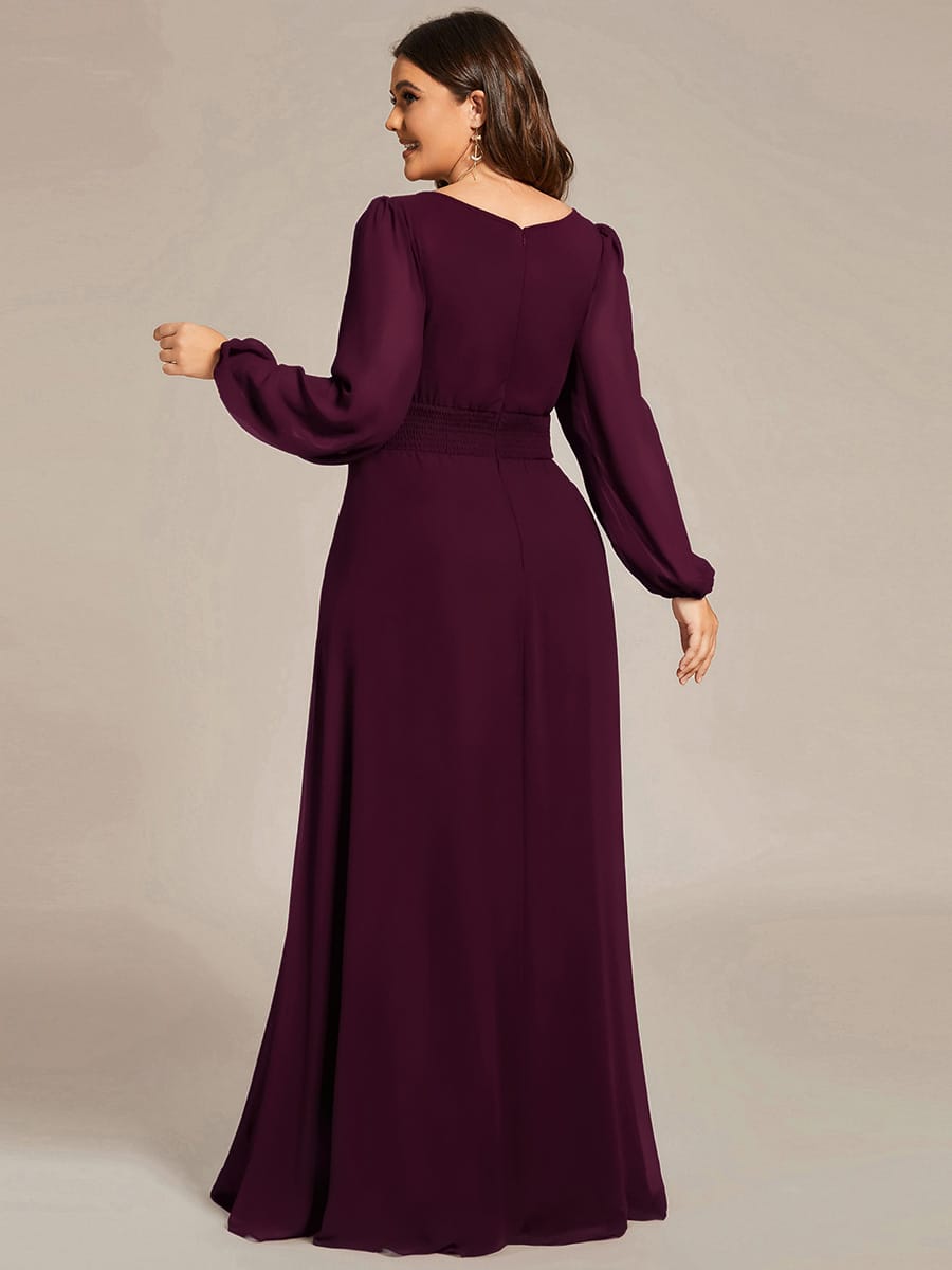ever CELESTE|Chiffon Long Sleeve Floor Length Mother of The Bride Dress - Image 209