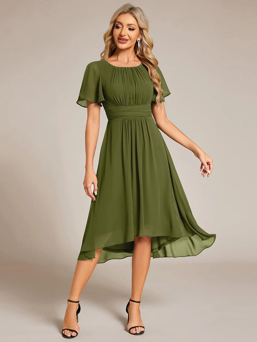 ever EDEN|Flowy Chiffon A-Line Knee Length Mother of The Bride Dress - Image 164