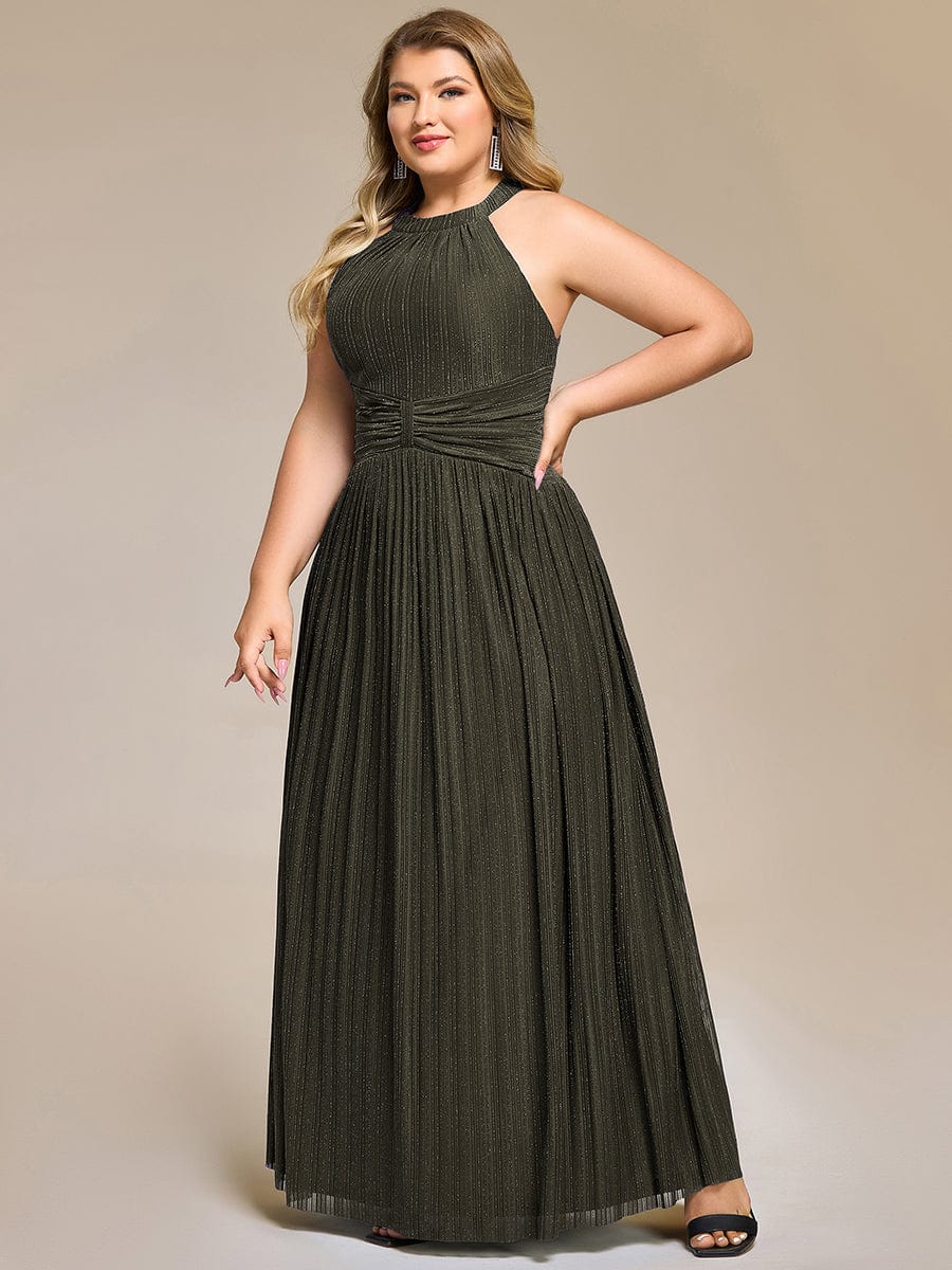 ever EVERLAINE|Sparkle Halter Neck Formal Evening Dress with A-line Silhouette - Image 103