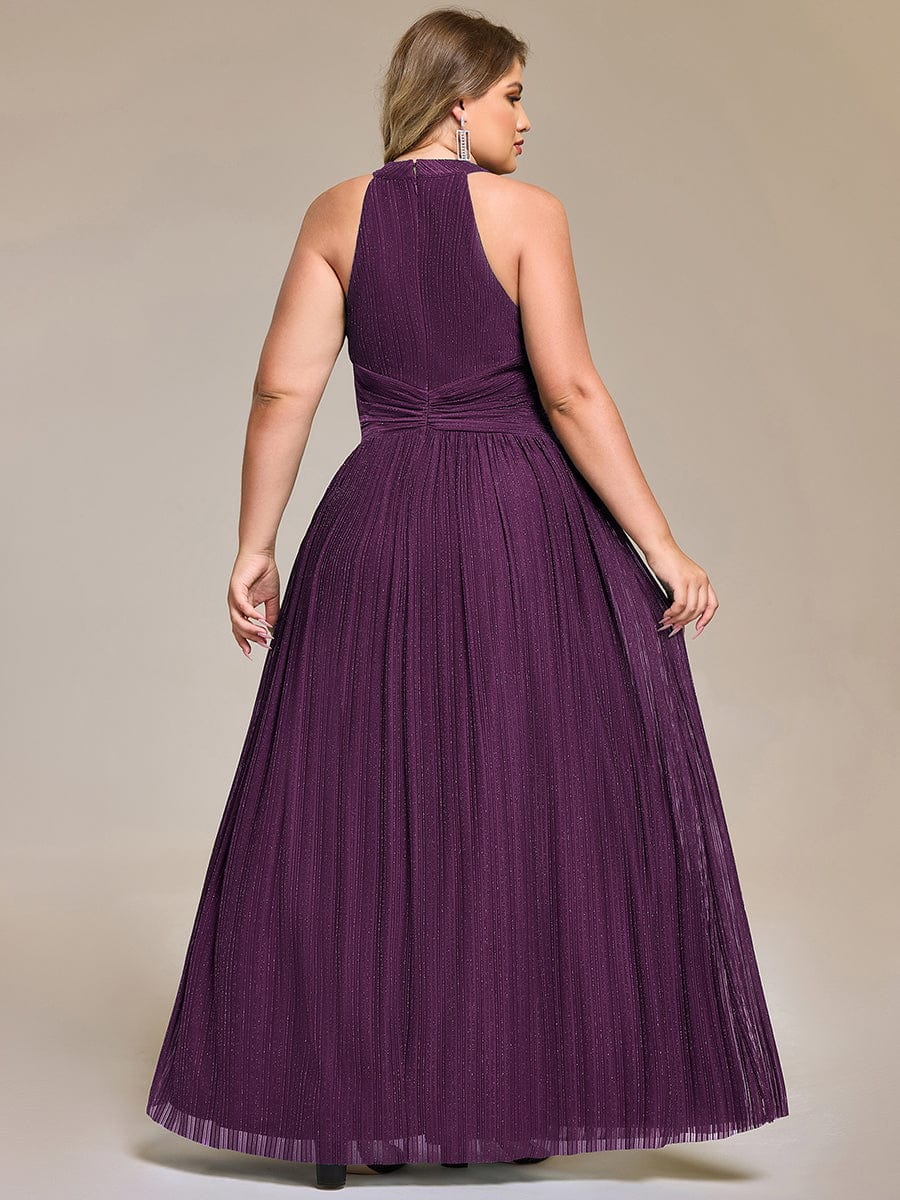 ever EVERLAINE|Sparkle Halter Neck Formal Evening Dress with A-line Silhouette - Image 85