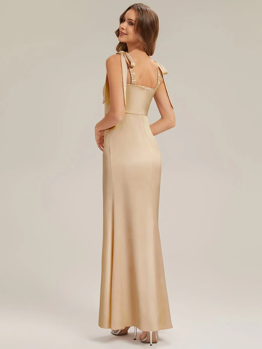 ever LUNA|Flowing Ribbons Satin Sleeveless Dress - Image 2