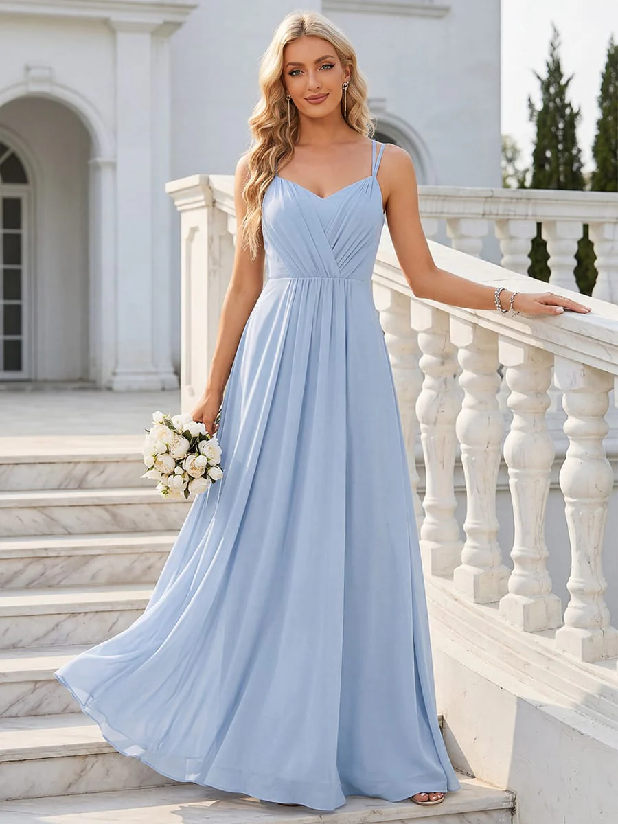 ever RUBY|Multiway Chiffon and Lace Open Back Bridesmaid Dress with Spaghetti Straps - Image 129