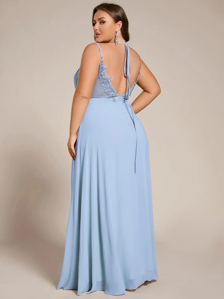 ever RUBY|Multiway Chiffon and Lace Open Back Bridesmaid Dress with Spaghetti Straps - Image 138