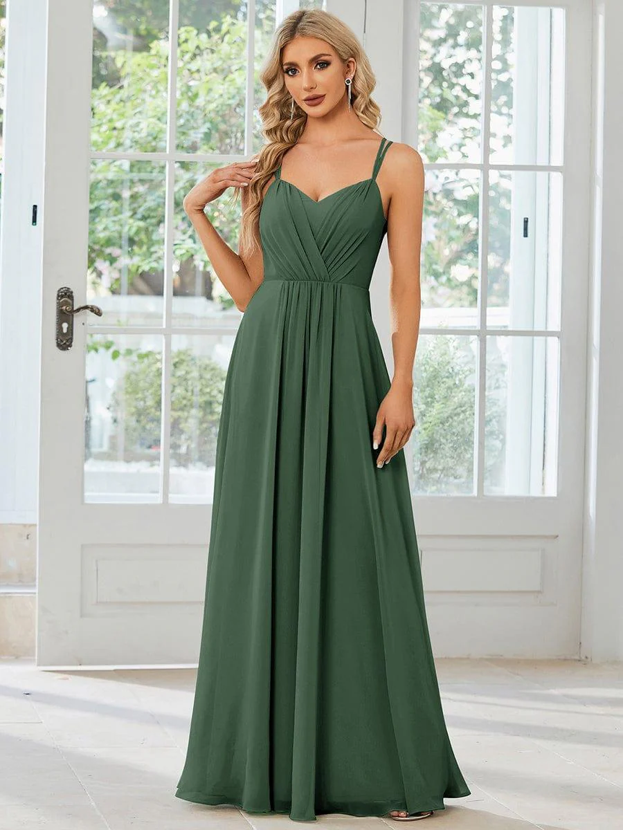 ever RUBY|Multiway Chiffon and Lace Open Back Bridesmaid Dress with Spaghetti Straps - Image 85