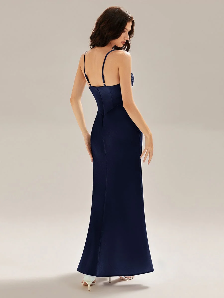 ever HARVEY|Flowing Ribbons Satin Evening Dress - Image 10
