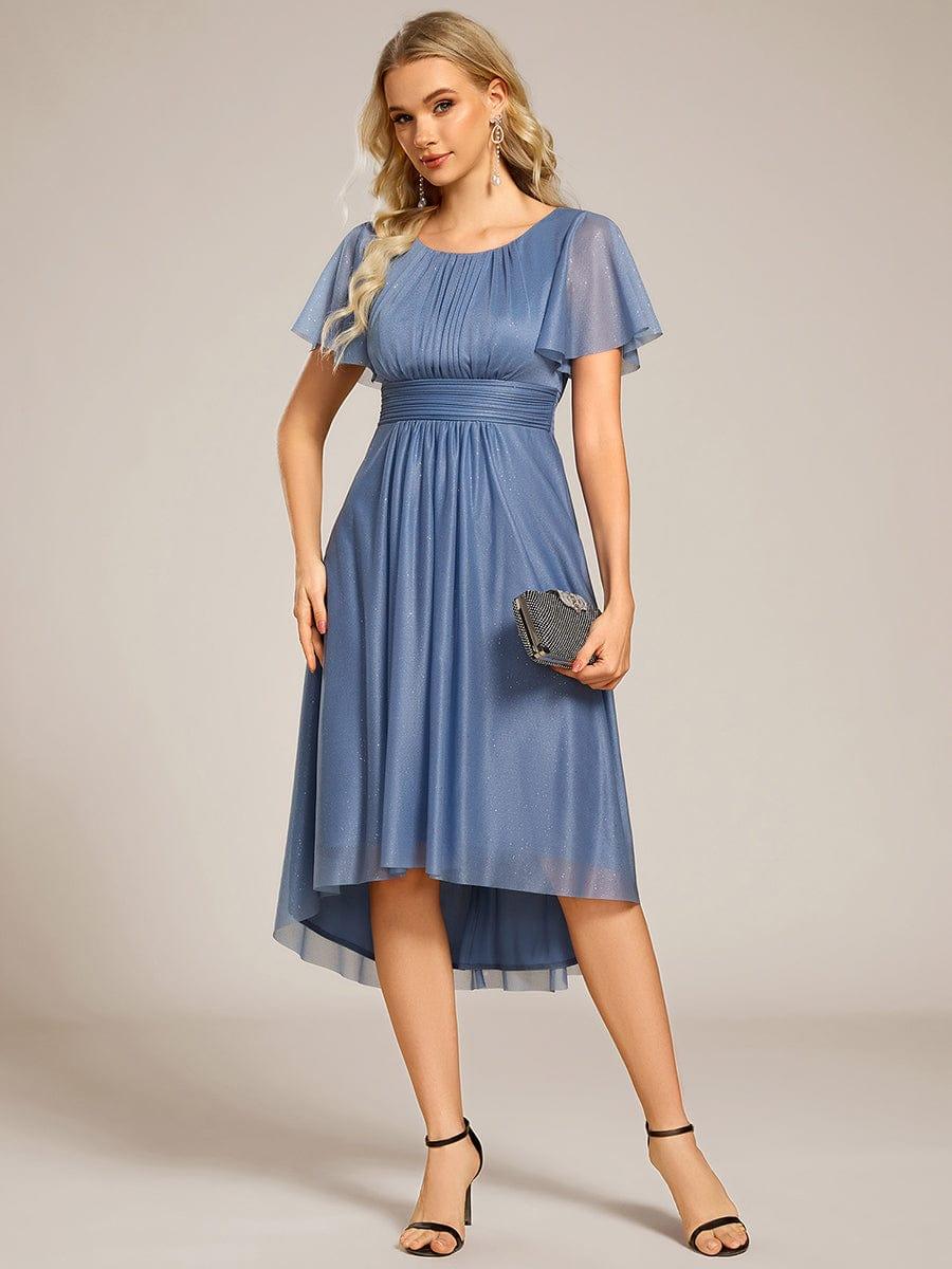ever CLARYN|Glitter Round Neck Midi Wedding Guest Dress - Image 26