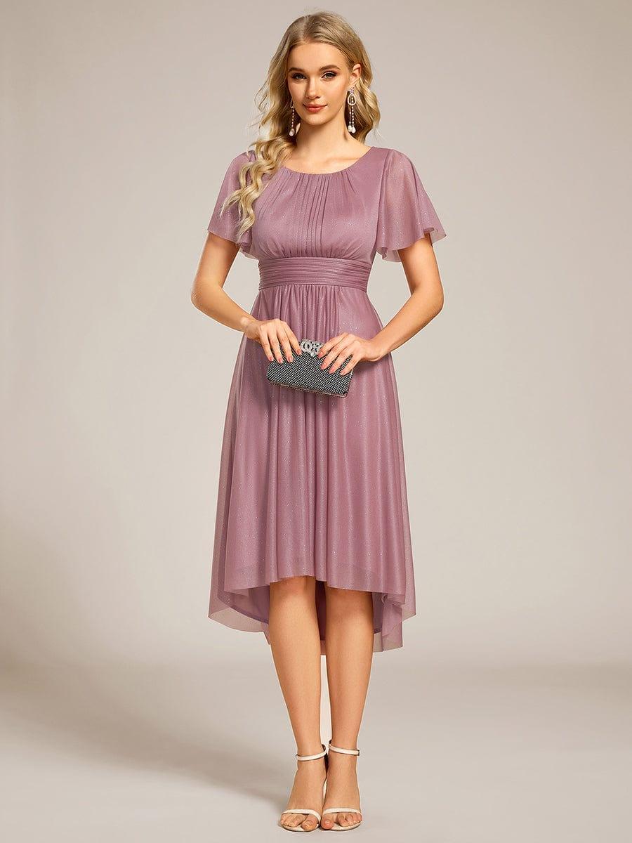 ever CLARYN|Glitter Round Neck Midi Wedding Guest Dress - Image 34