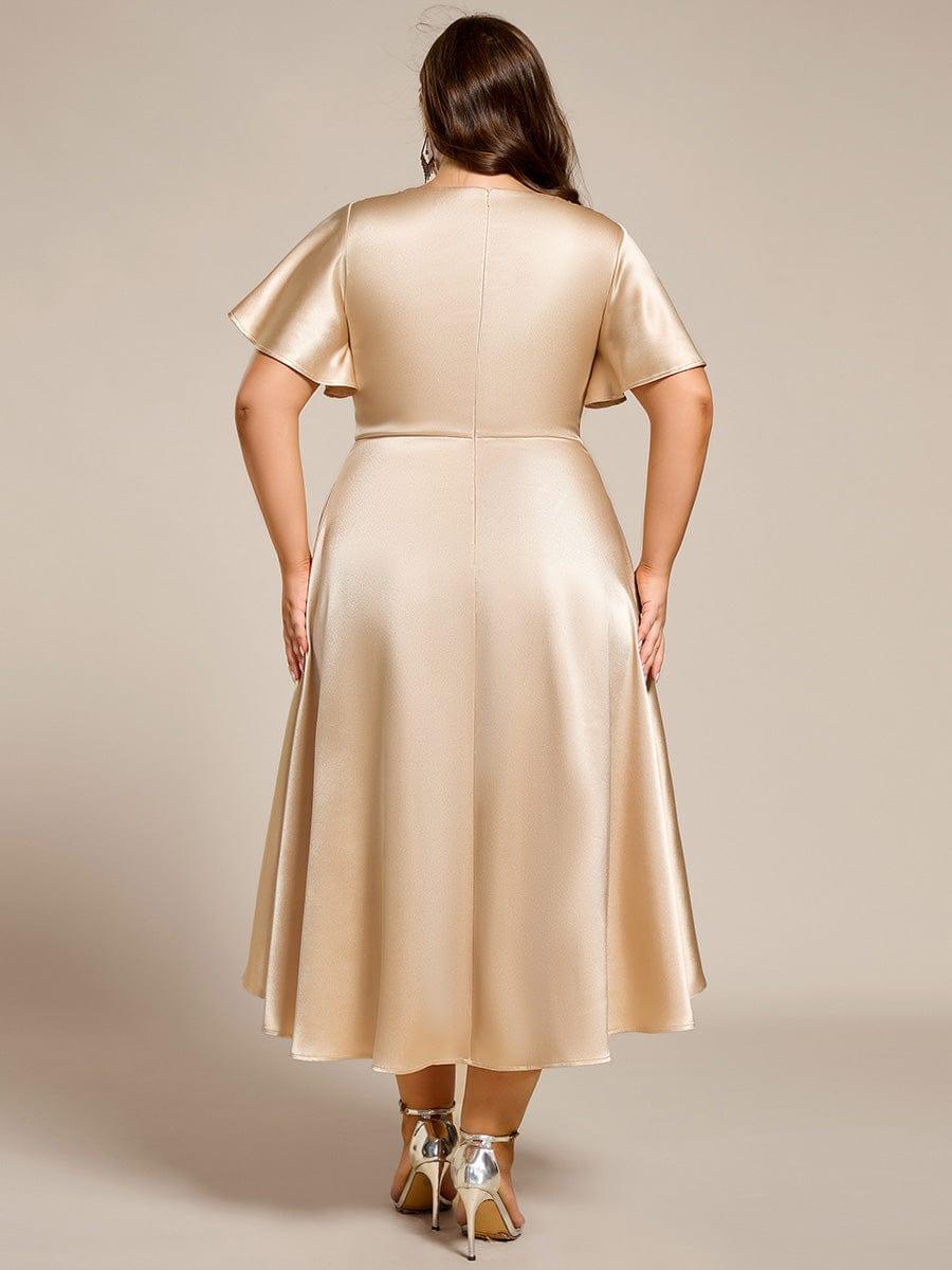 ever SCARLEN|High-Low Satin Bridesmaid Dress with Pockets - Image 21