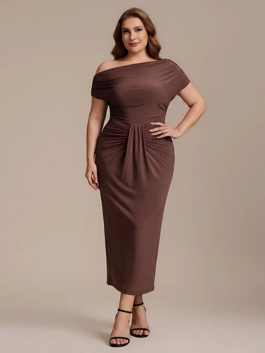 Knit Bodycon Midi Length Skirt - Image 26